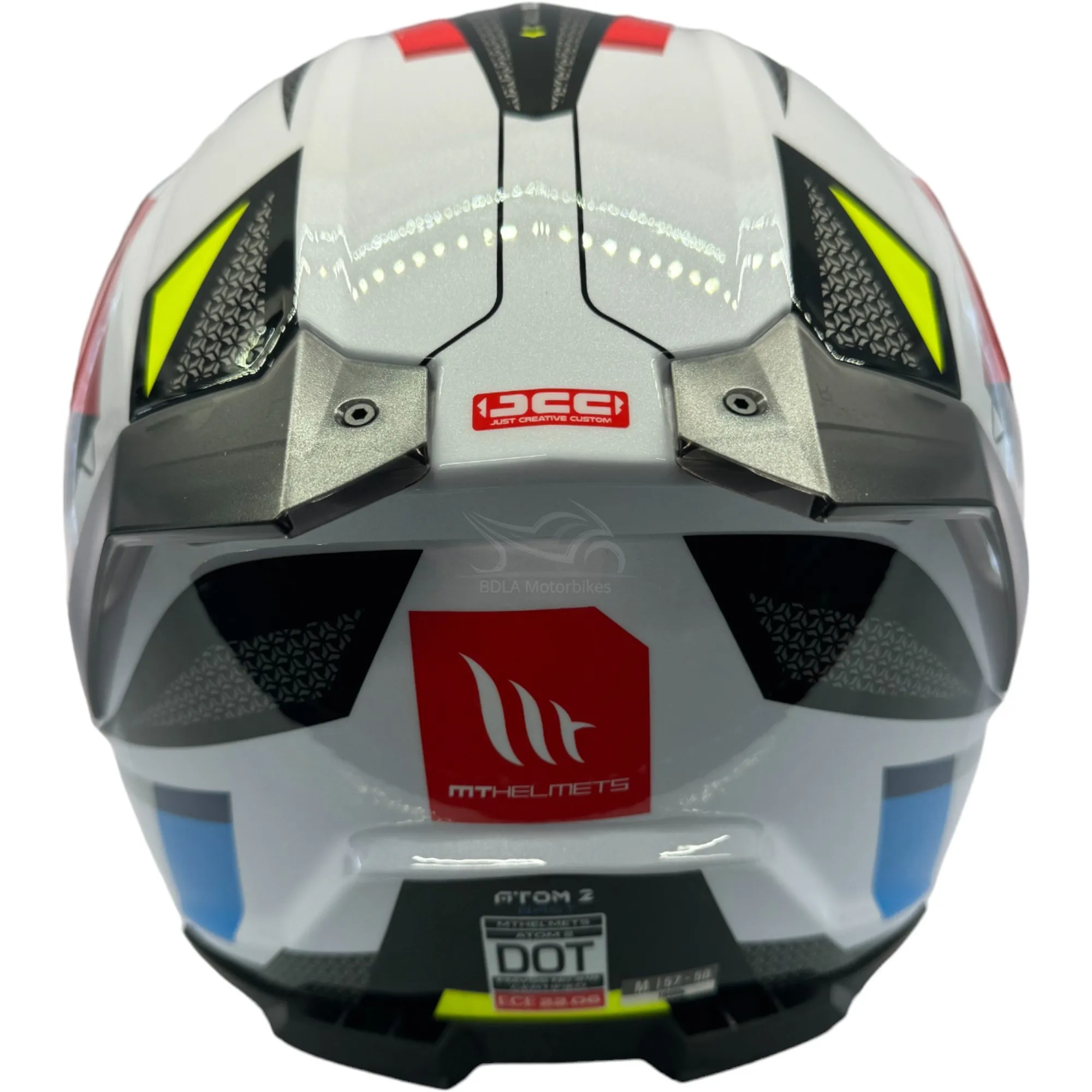 MT Atom 2 Bast Helmet - Red/White/Blue