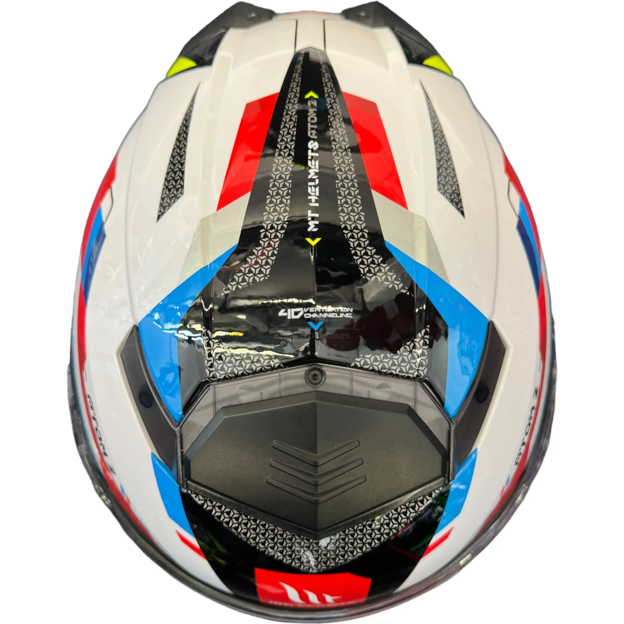 MT Atom 2 Bast Helmet - Red/White/Blue