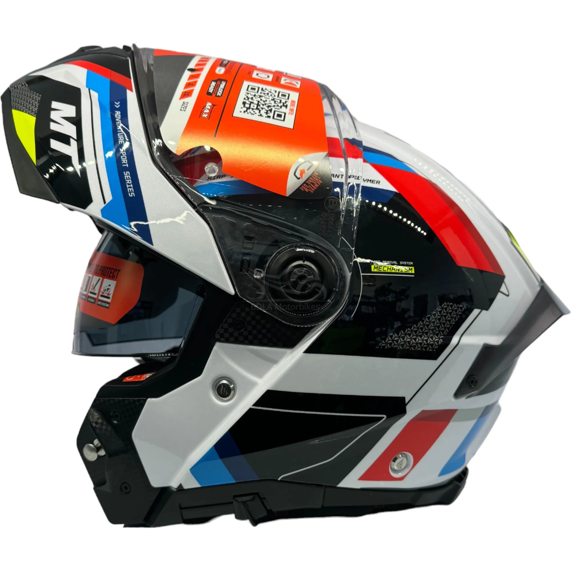 MT Atom 2 Bast Helmet - Red/White/Blue