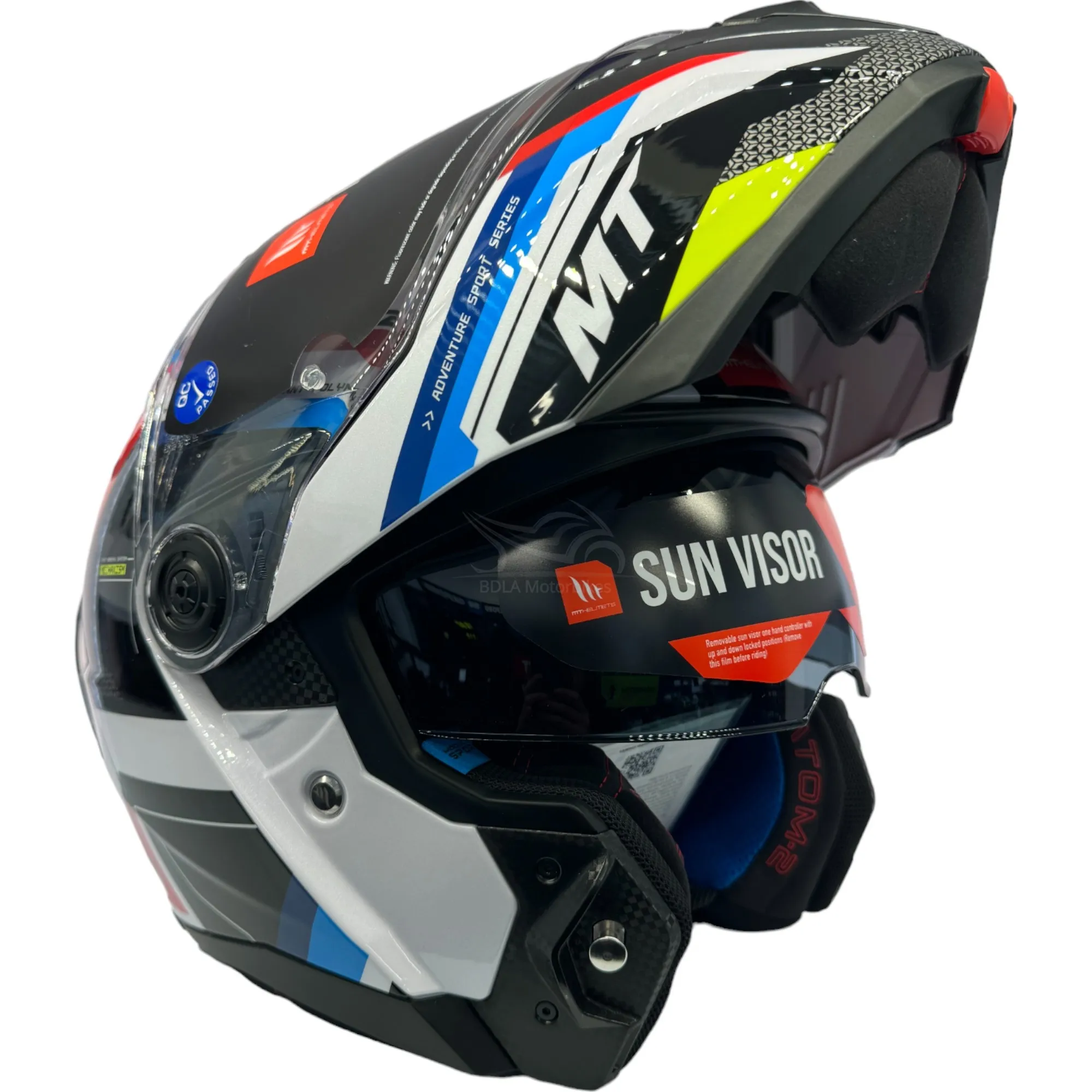 MT Atom 2 Bast Helmet - Red/White/Blue