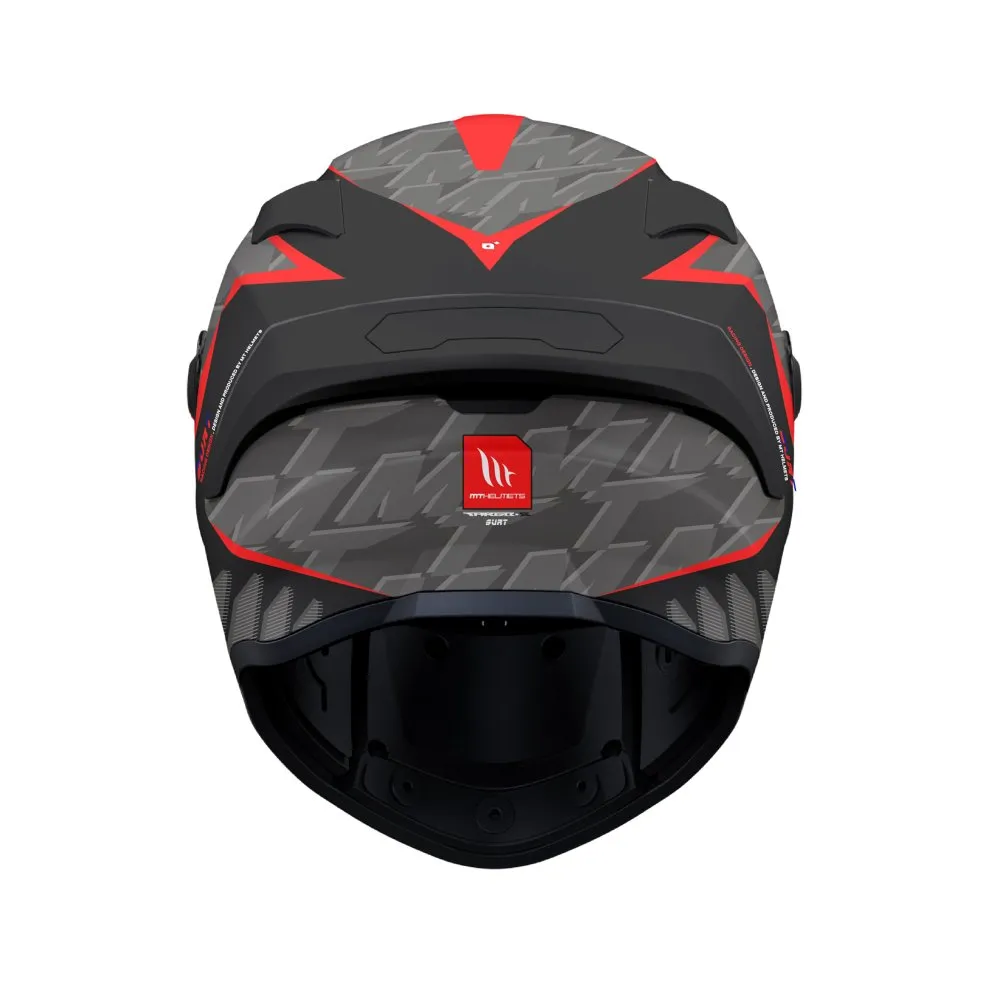 MT Targo S Surt Helmet - Black/Grey/Red