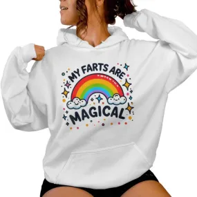 My Farts Are Magical Embarrassing Colorful Rainbow Women Hoodie