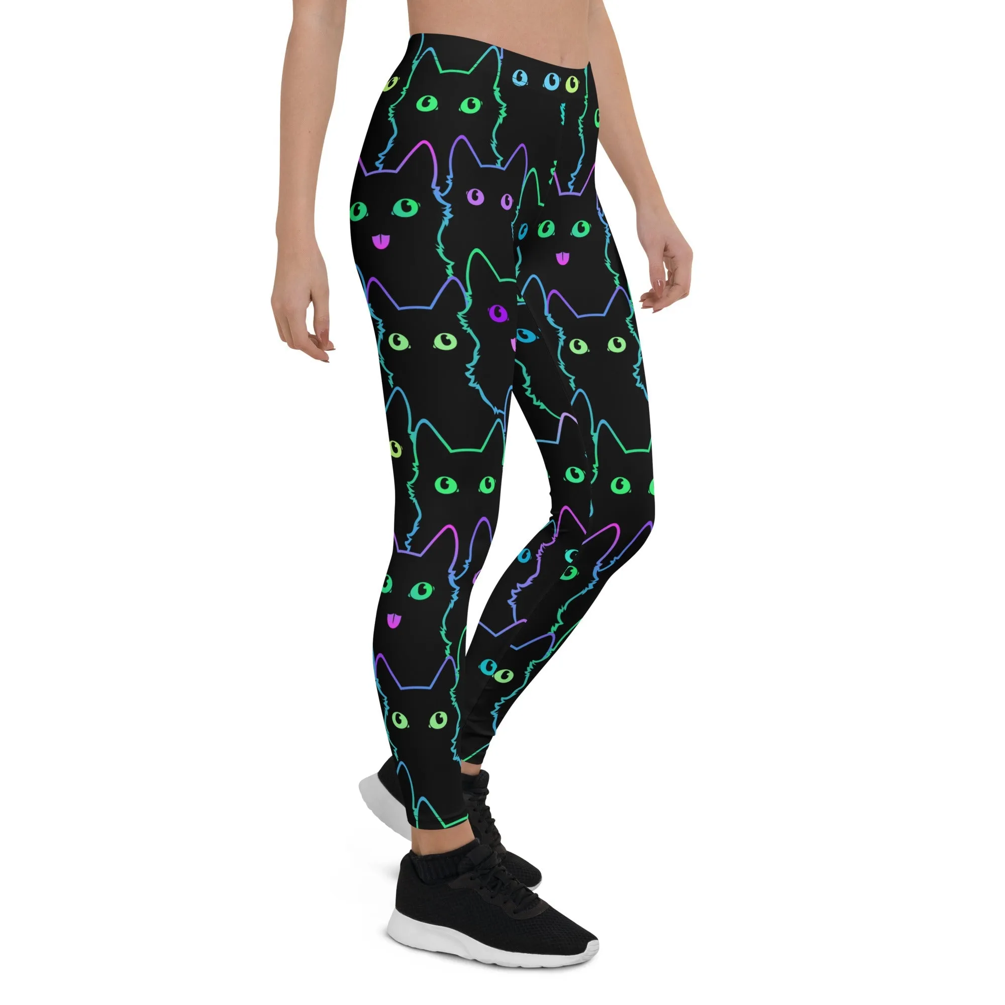 Mystic Halloween Cats Leggings