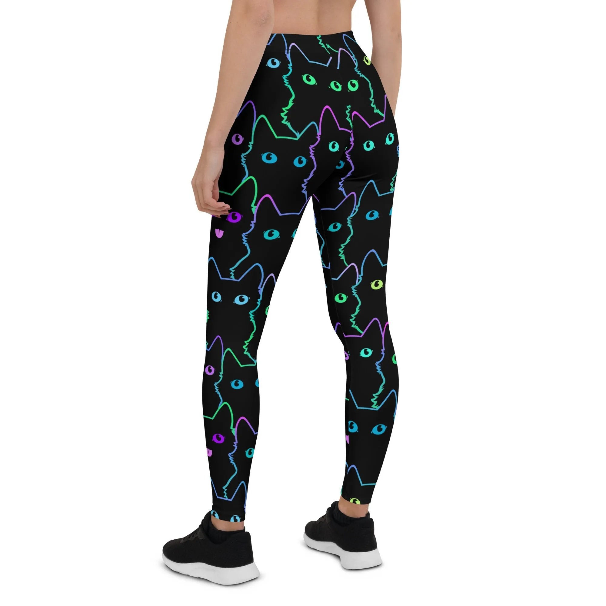 Mystic Halloween Cats Leggings