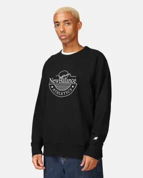 New Balance Athletics Crewneck with print Black | Men | Junkyard