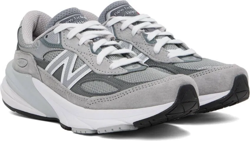 New Balance Gray 'Made In USA' 990v6 Sneakers