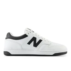 New Balance Men's 480 in White/Black Leather