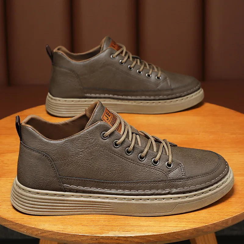 New Casual Trend Leather Outdoor Comfort Men's Sneakers