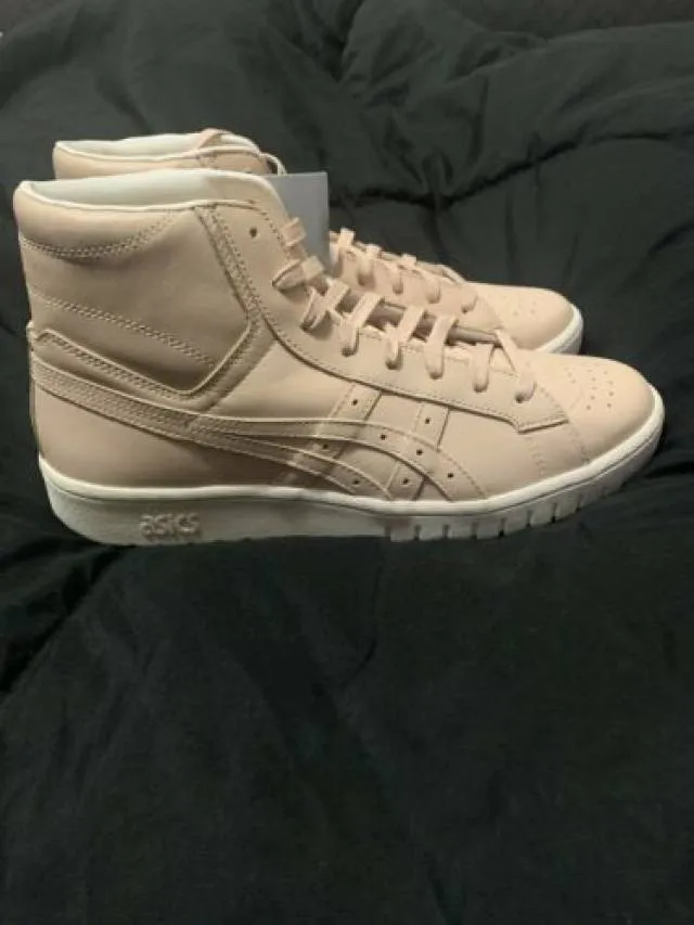 New men's asics tiger gel-ptg mt high top leather sneakers tan [h810l] size 10