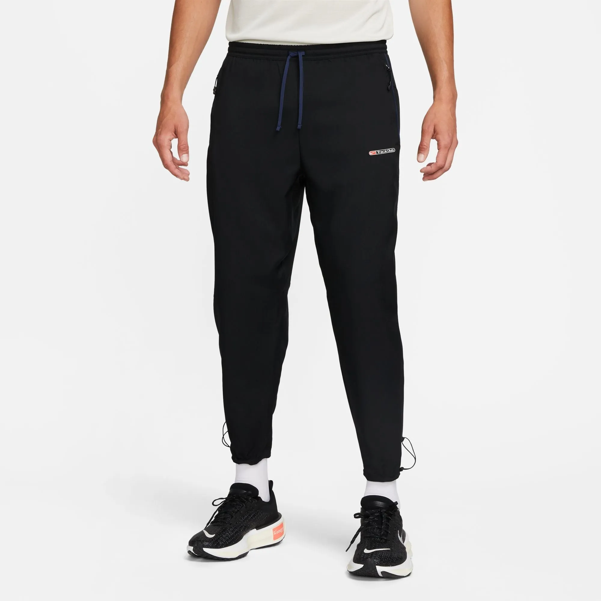 Nike Men's Dri-FIT Challenger Track Club Trousers Black / Midnight Navy / White