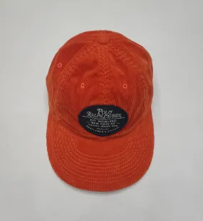 Nwt Polo Ralph Lauren Orange Corduroy Hat