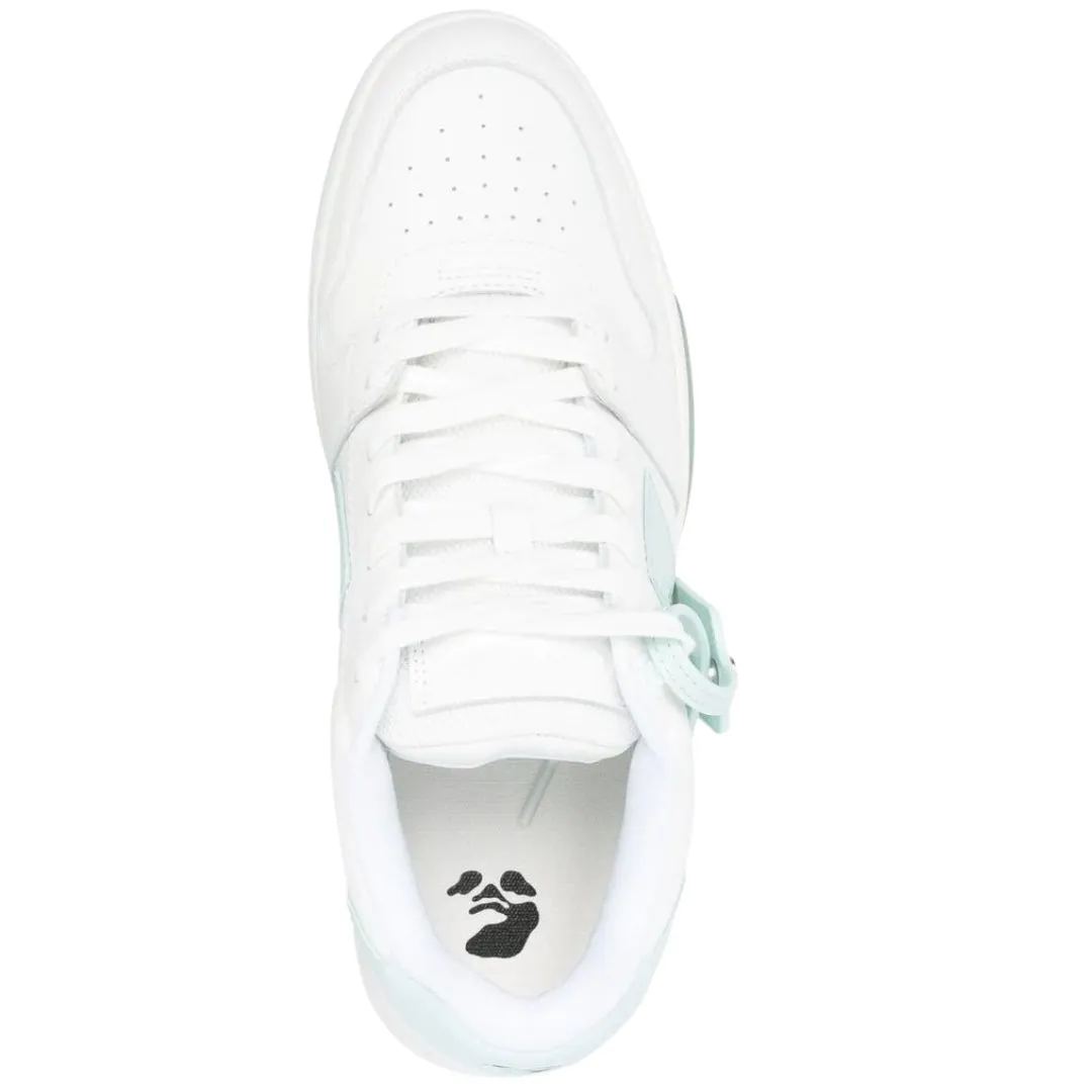 Off White Out Of Office White Mint Calf Leather Sneakers