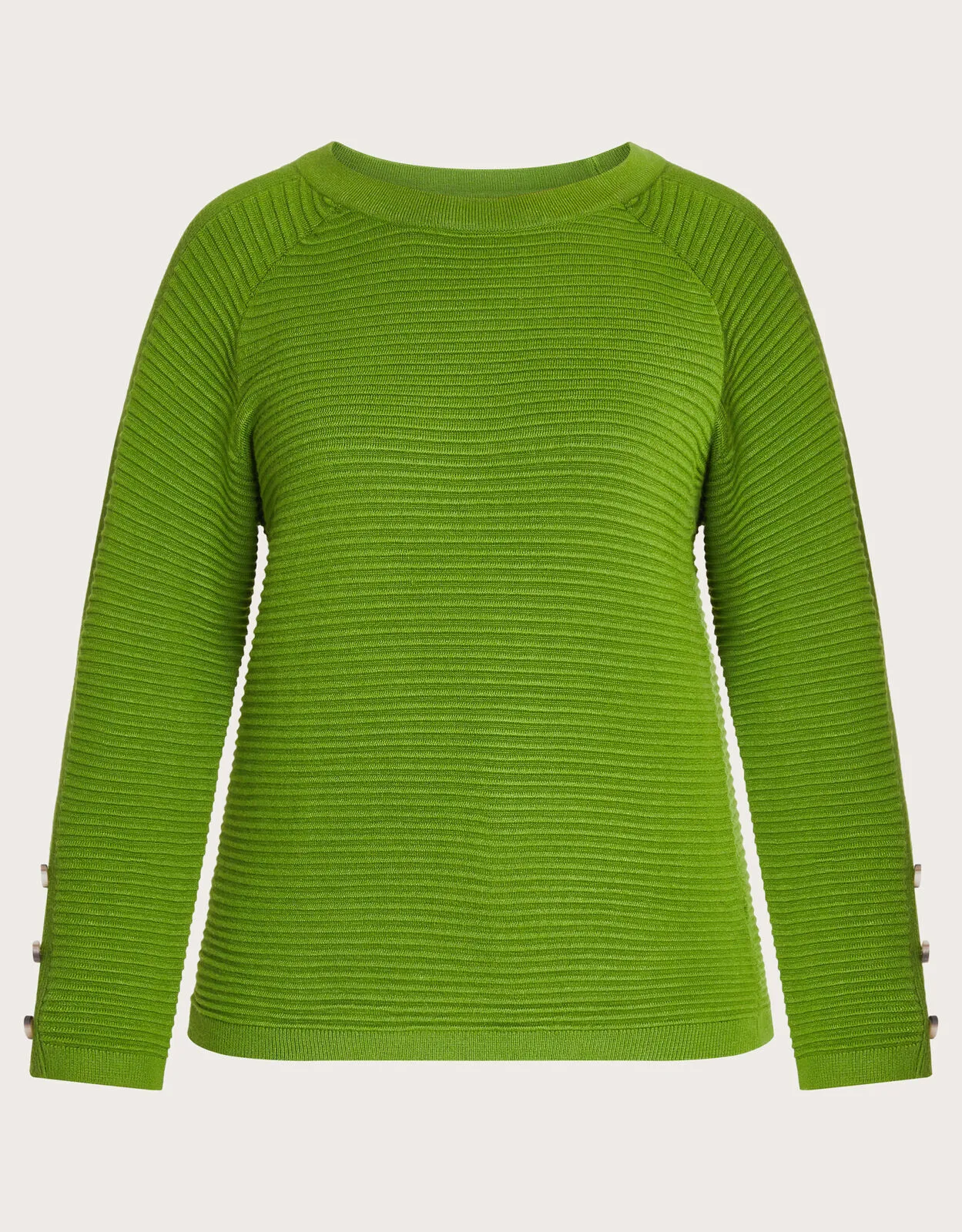 Ola Ottoman Rib Jumper Green