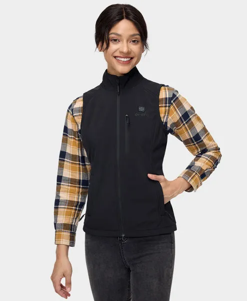 (Open-Box) Women's Heated Softshell Vest - Lower Back Heating (Battery Set Not Included)