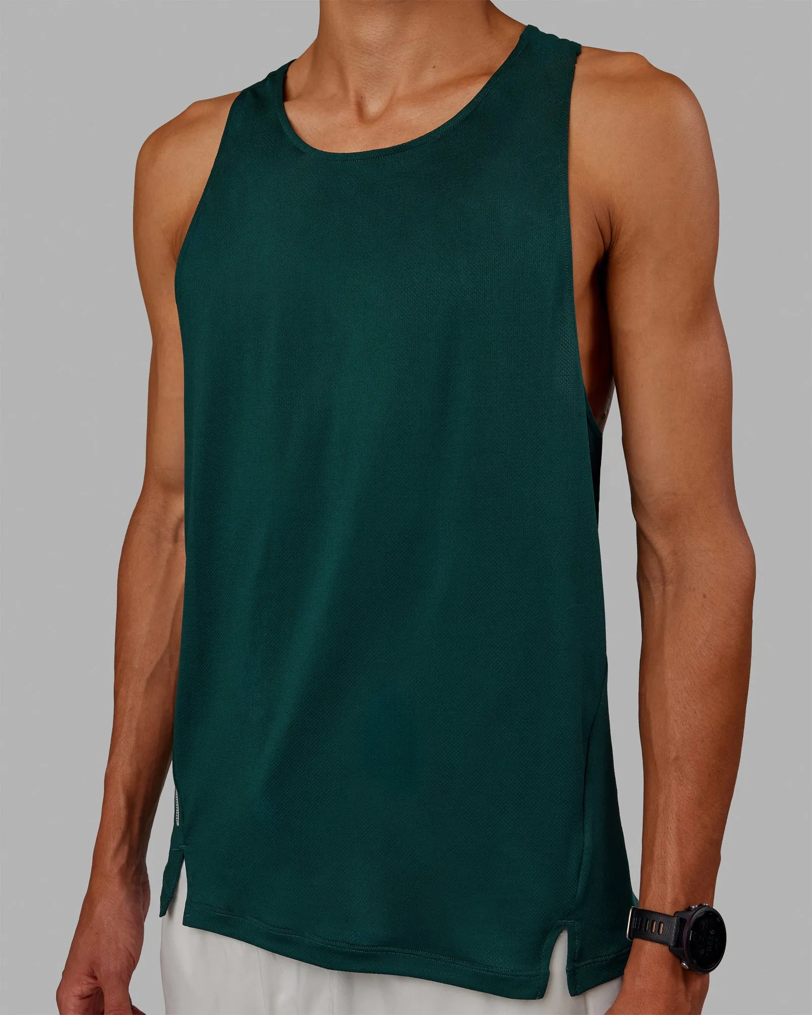 Pace Running Tank - Dark Moss