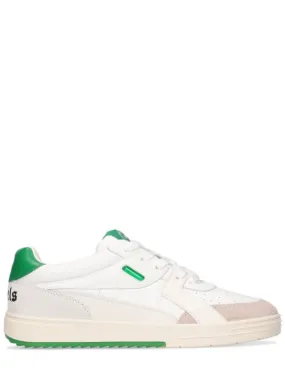 Palm Angels   Palm University leather low-top sneakers 