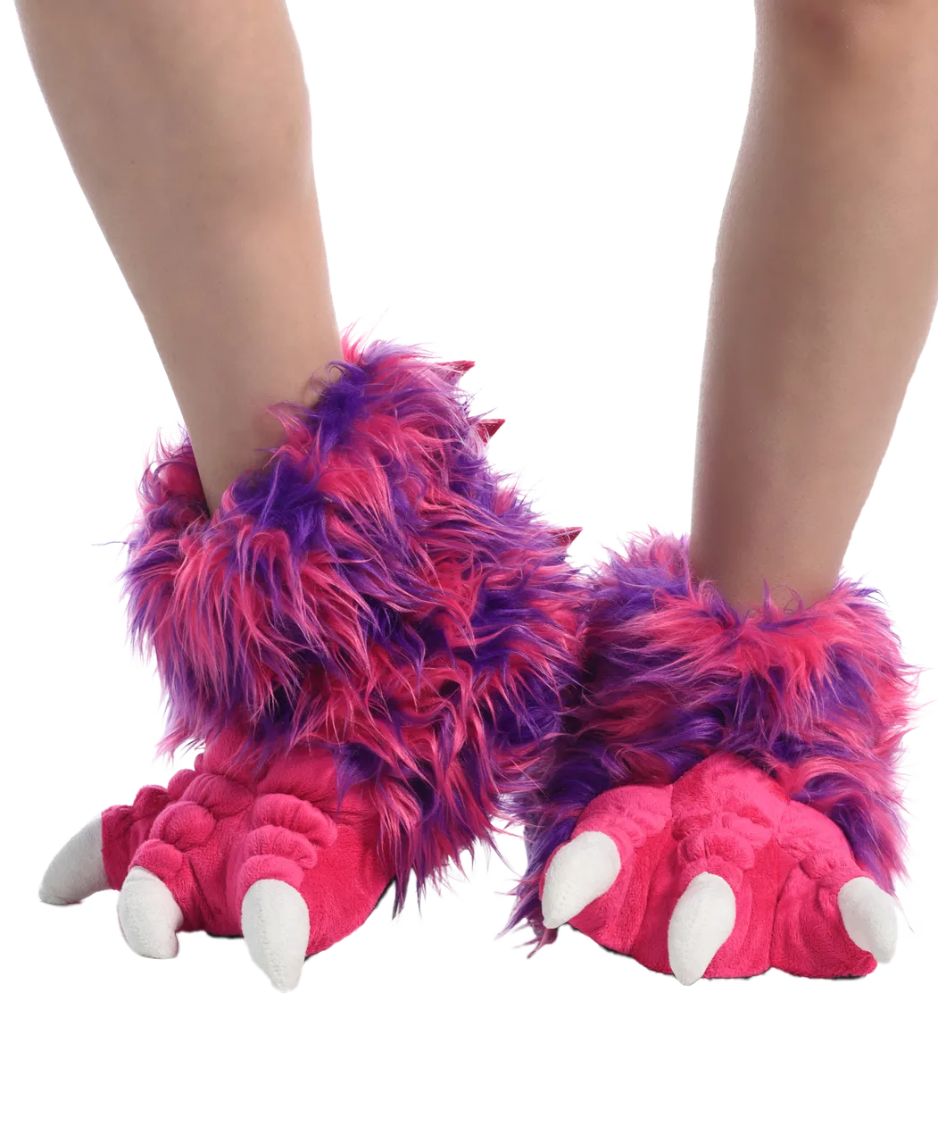 Pink Monster Kid and Adult Paw Slipper