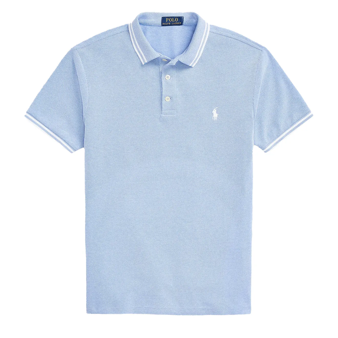 Polo Ralph Lauren Custom Slim Fit Contrast Polo Shirt New England Blue / White