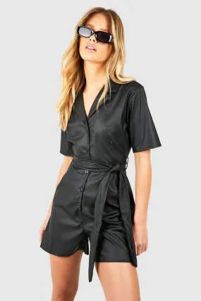 Pu Utility Romper