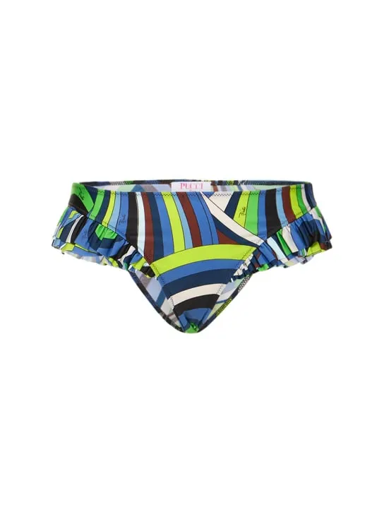 Pucci   Iride printed Lycra bikini bottoms 