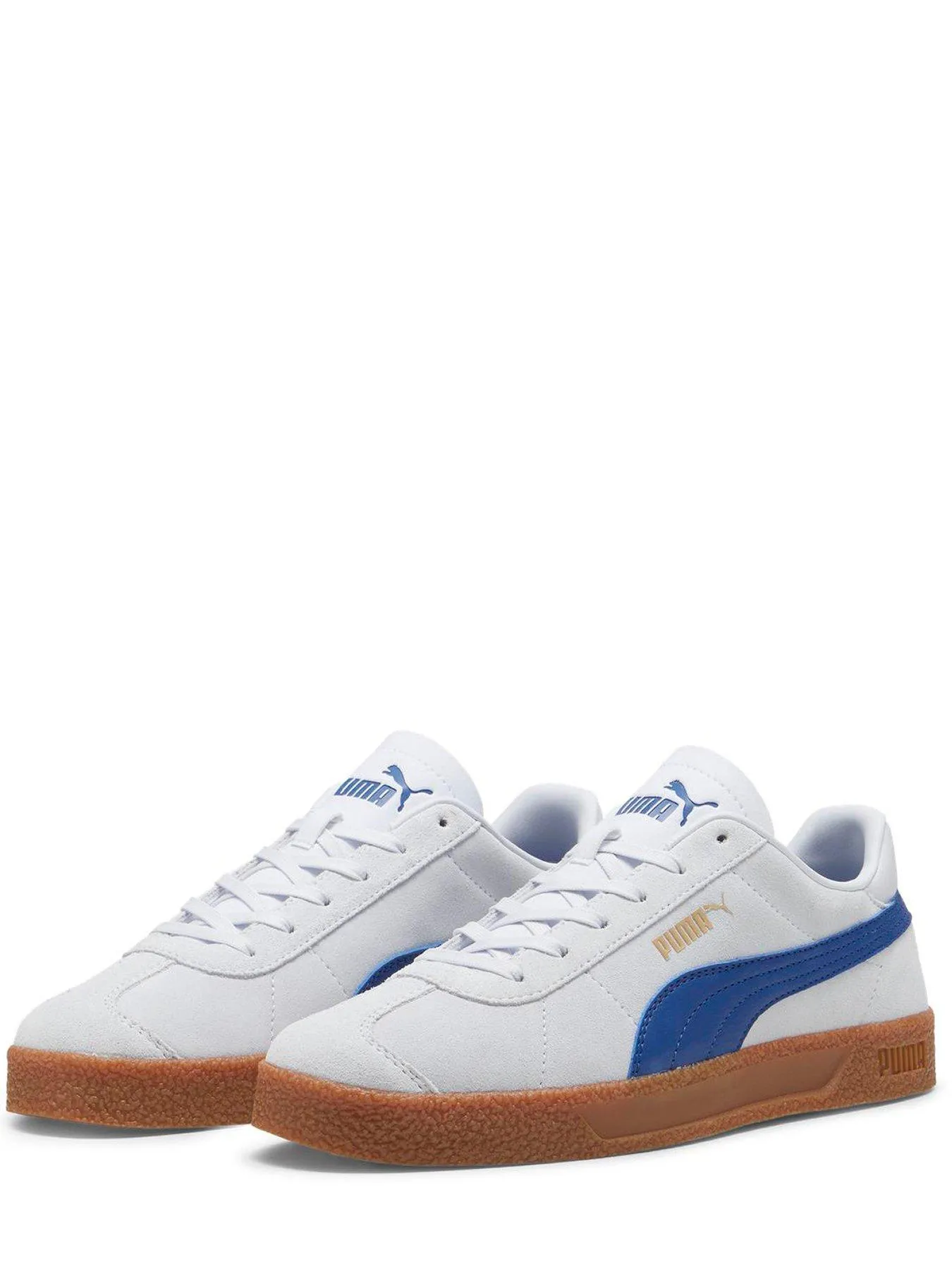 Puma Mens Club Trainers - White/blue