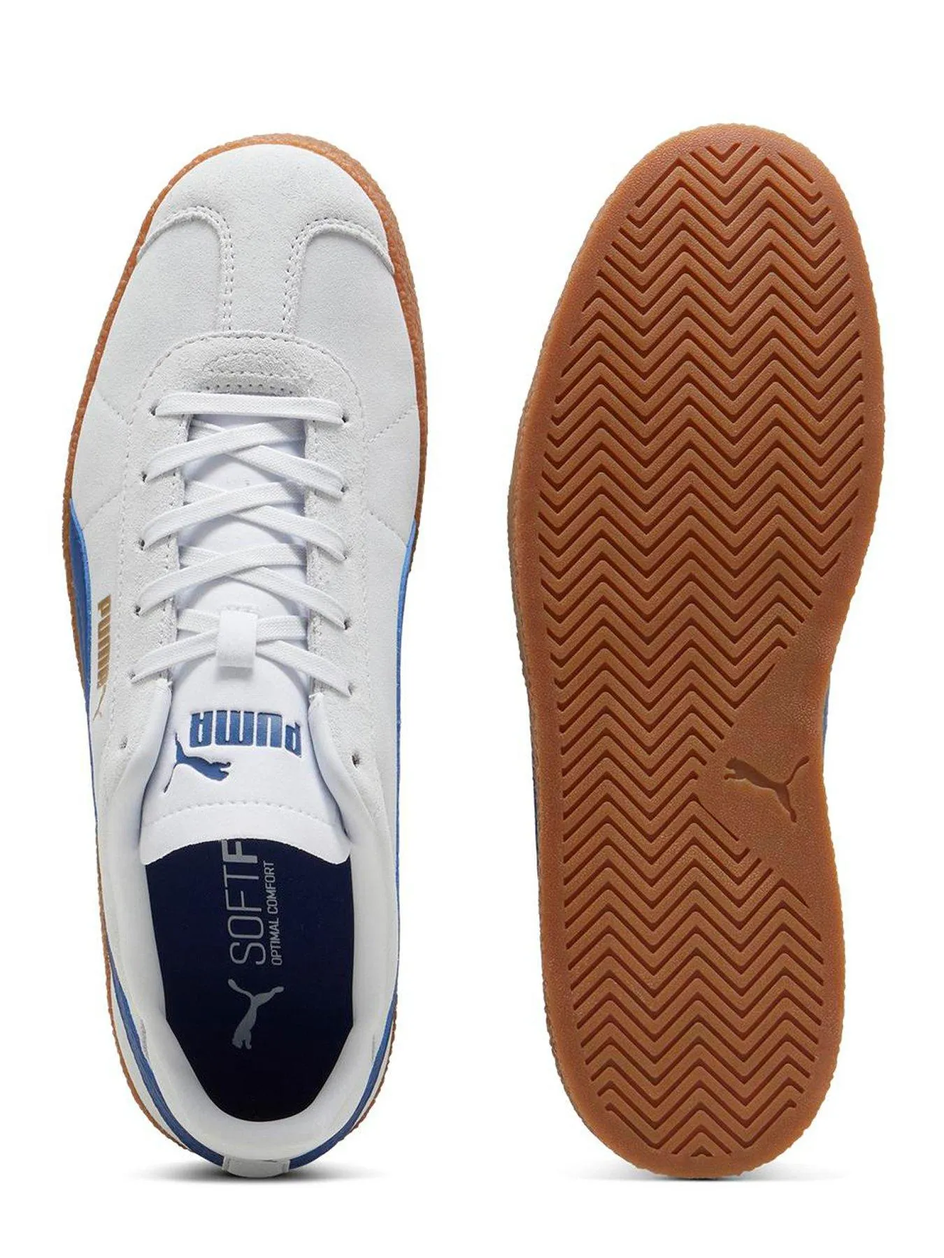 Puma Mens Club Trainers - White/blue