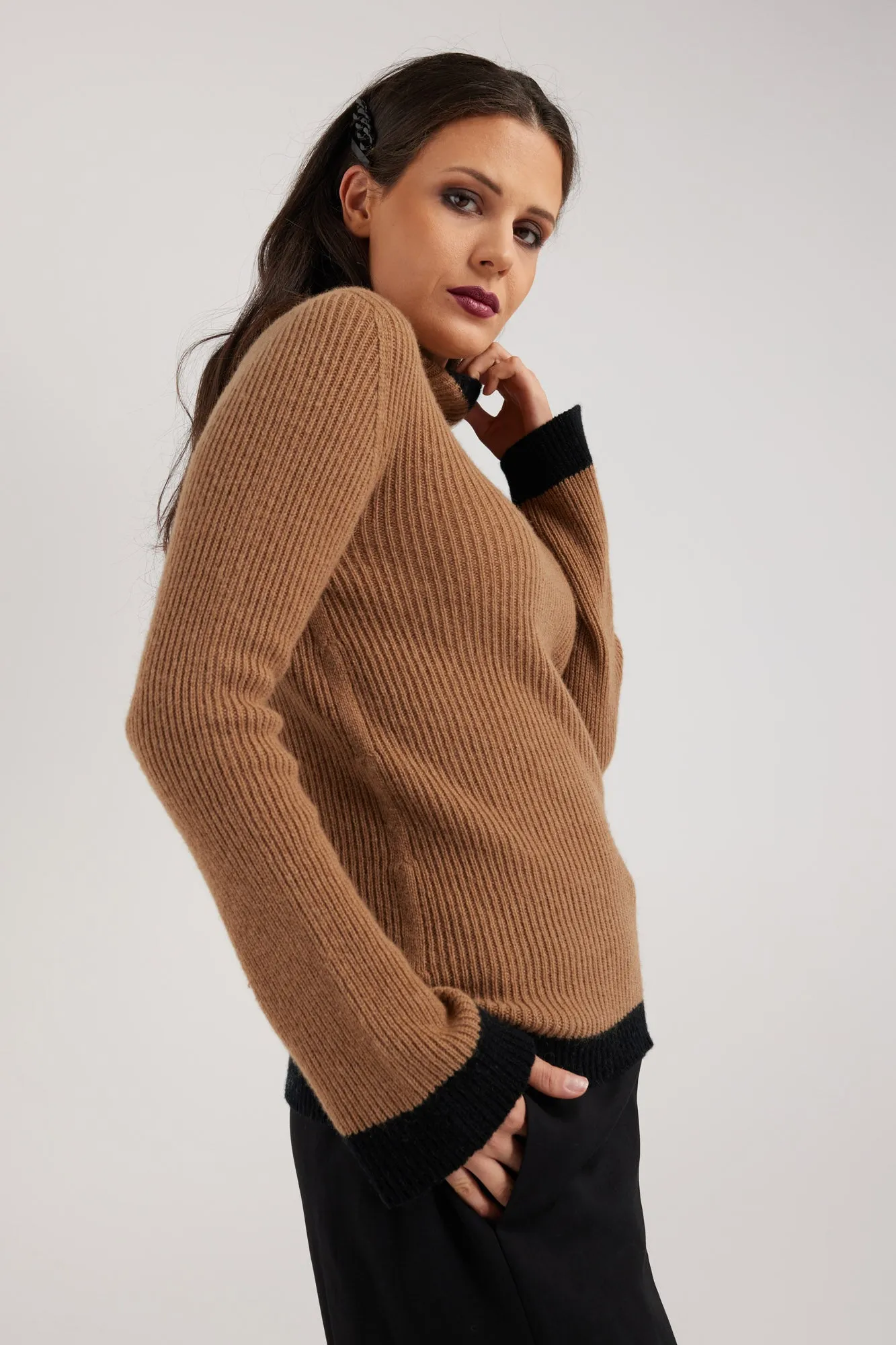 QUINN JUMPER | CAMEL