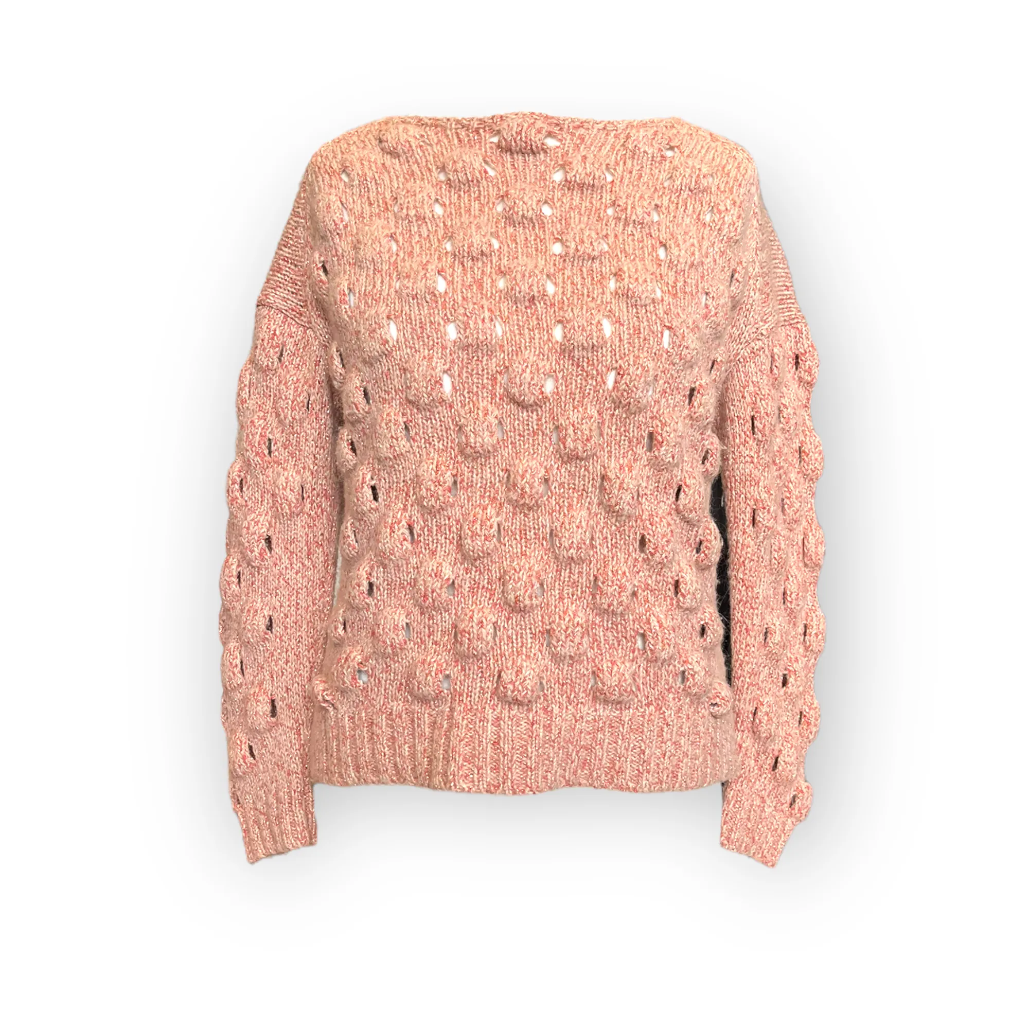 Rabens Pink Sparkly Textured Jumper