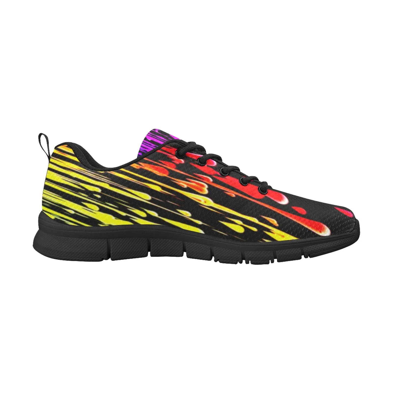 Rainbow Drip Women's Breathable Sneakers