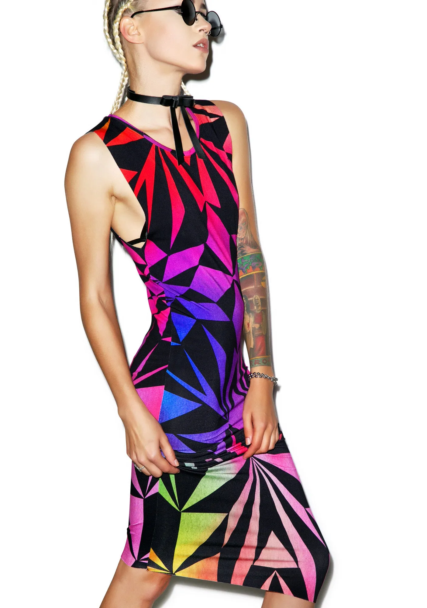 Rainbow Fractal Dress-