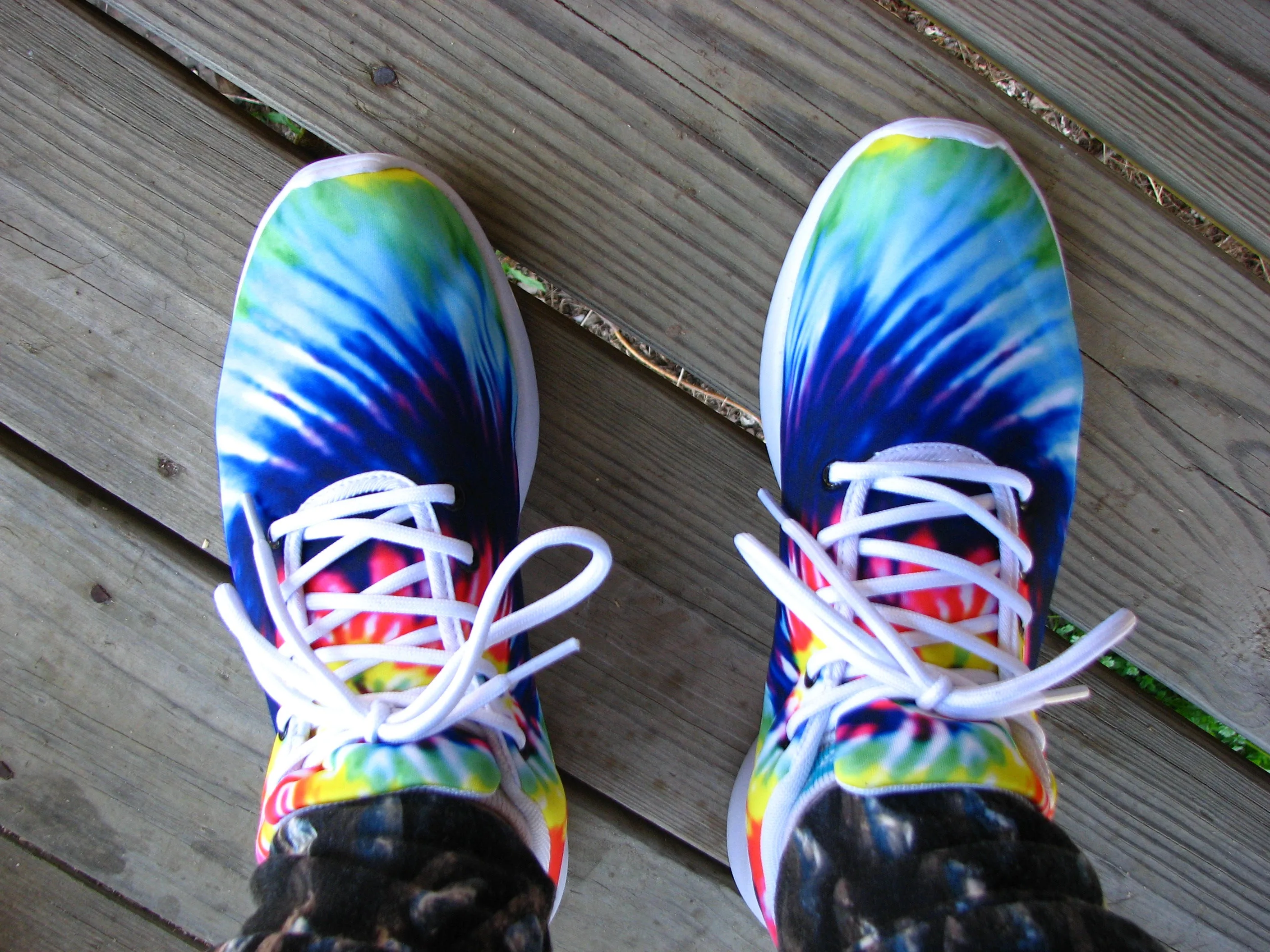 Rainbow Tie Dye Women's Sneakers