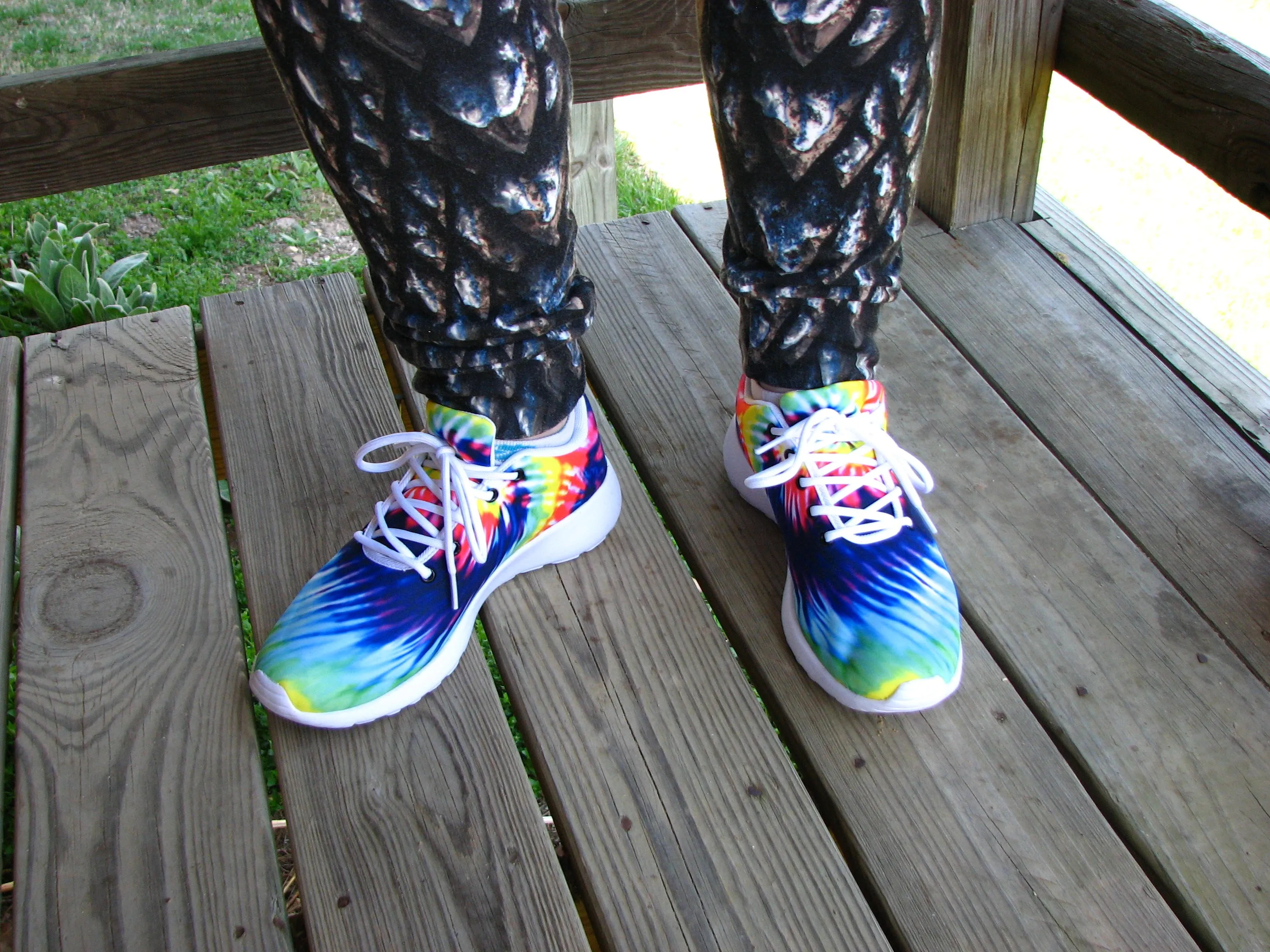 Rainbow Tie Dye Women's Sneakers