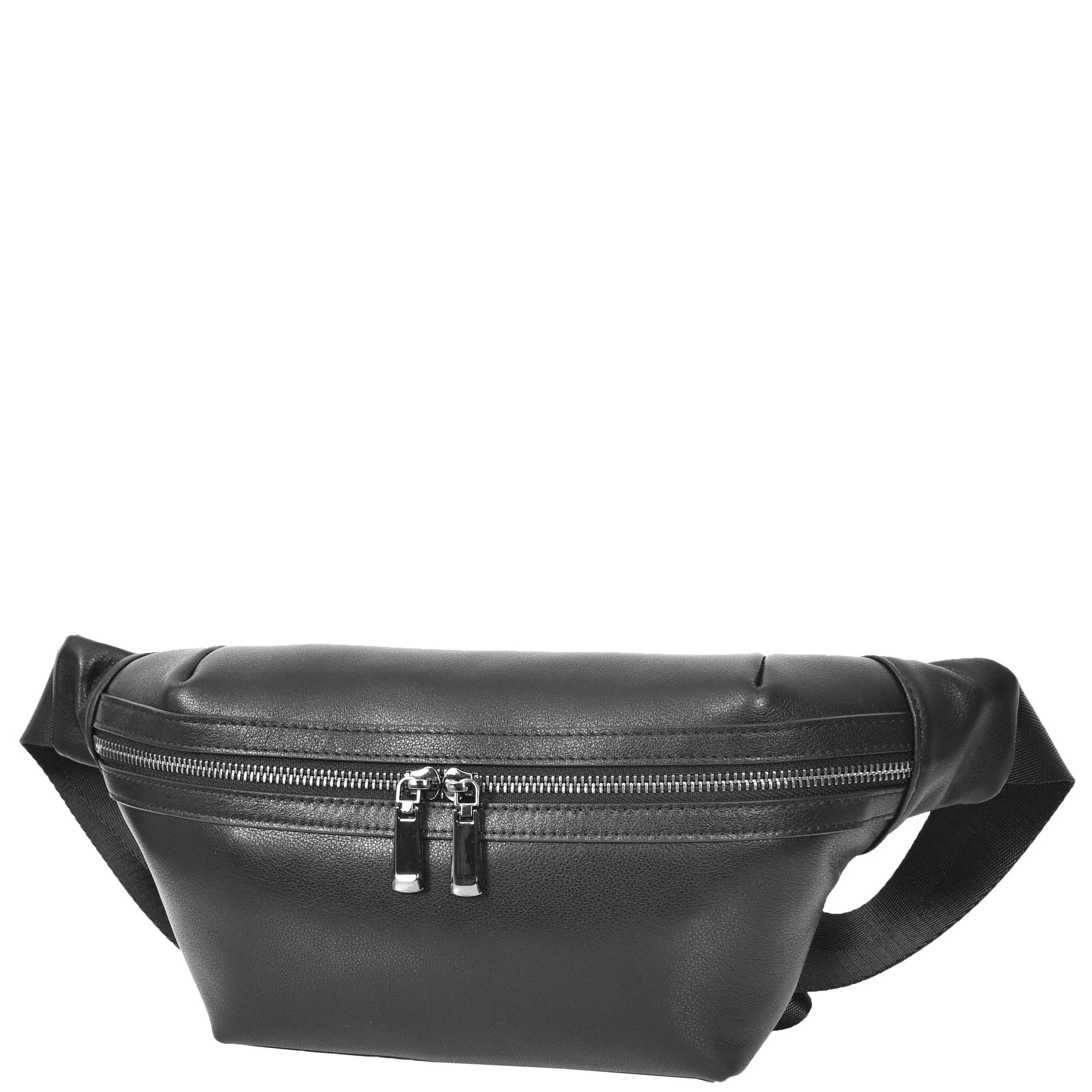 Real Leather Bum Bag Brighton Black