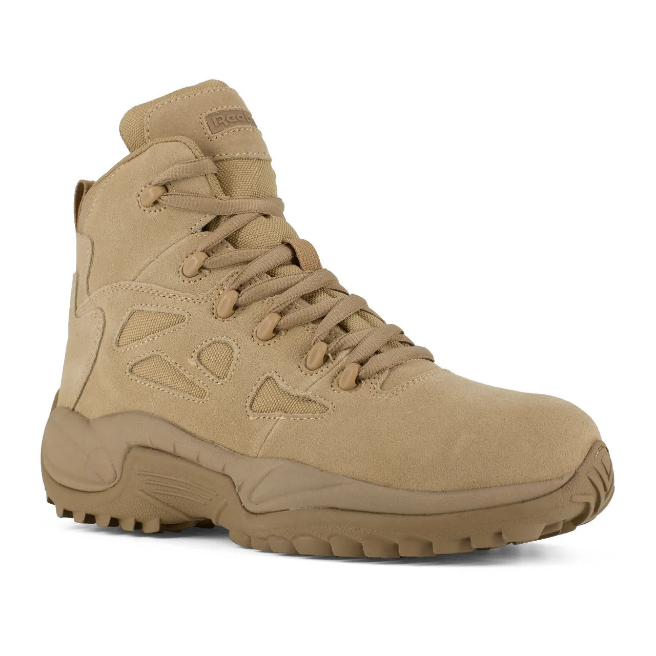 Reebok Men's 6" Stealth Rapid Response RB Boot with Side Zipper Desert Tan 