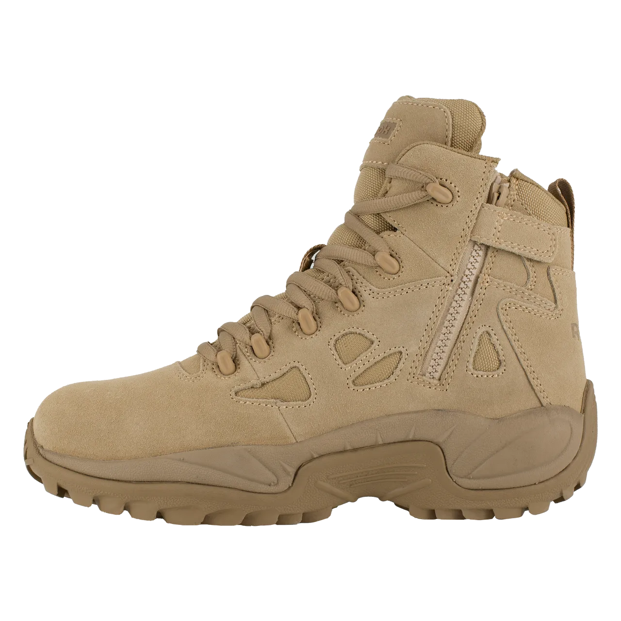 Reebok Men's 6" Stealth Rapid Response RB Boot with Side Zipper Desert Tan 