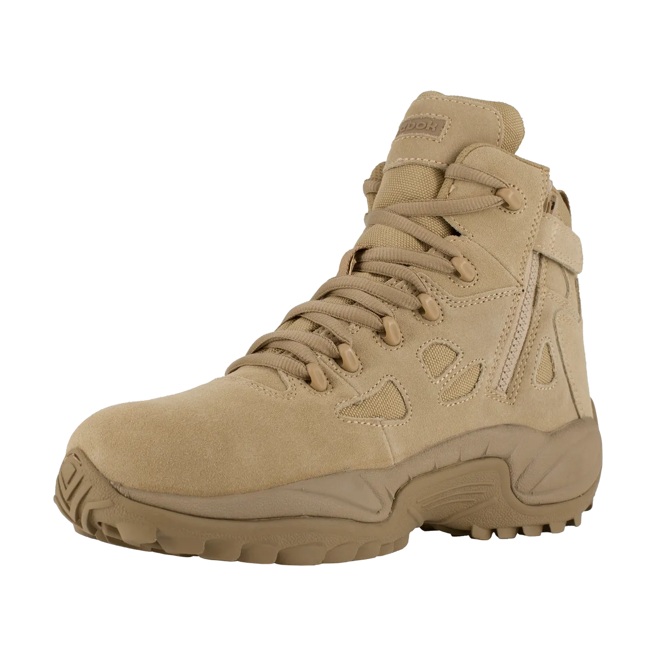 Reebok Men's 6" Stealth Rapid Response RB Boot with Side Zipper Desert Tan 