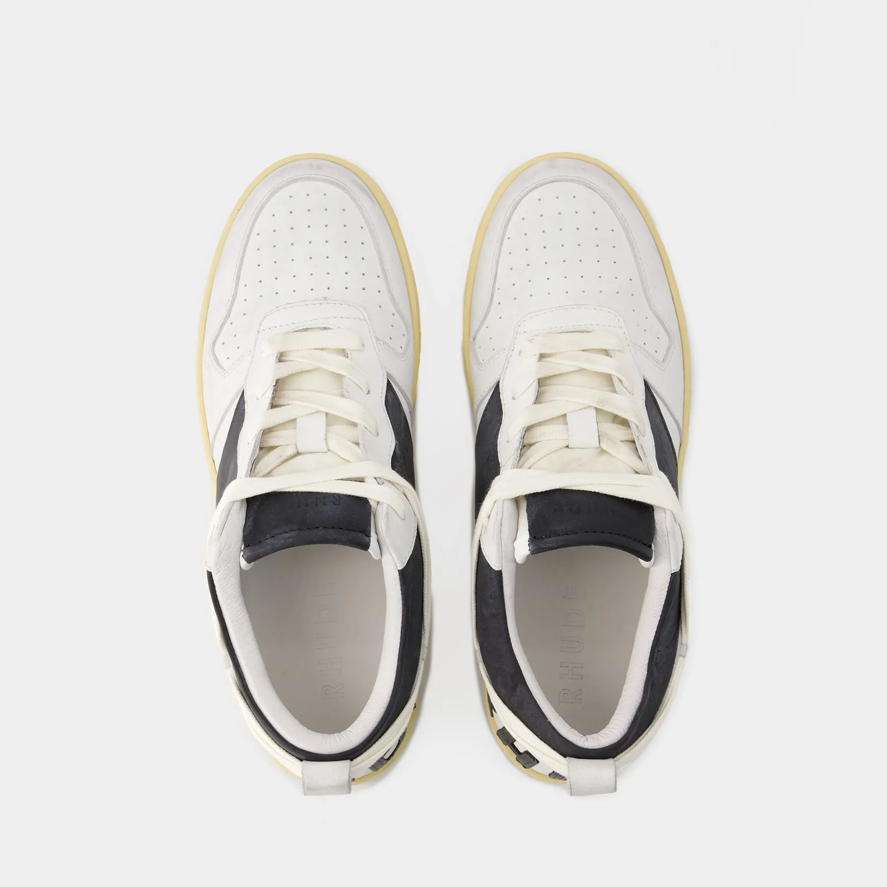 Rhude  Rhecess Low Sneakers - Rhude - Leather - White/Black