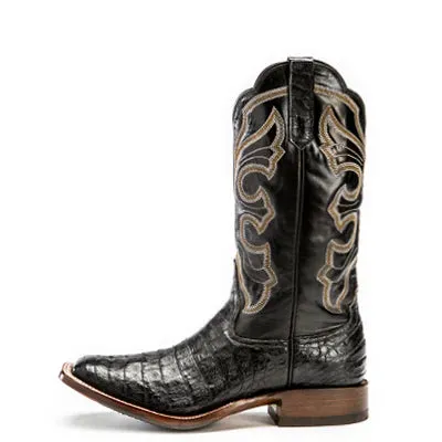 Rios of Mercedes Black Caiman Belly Men's Boot