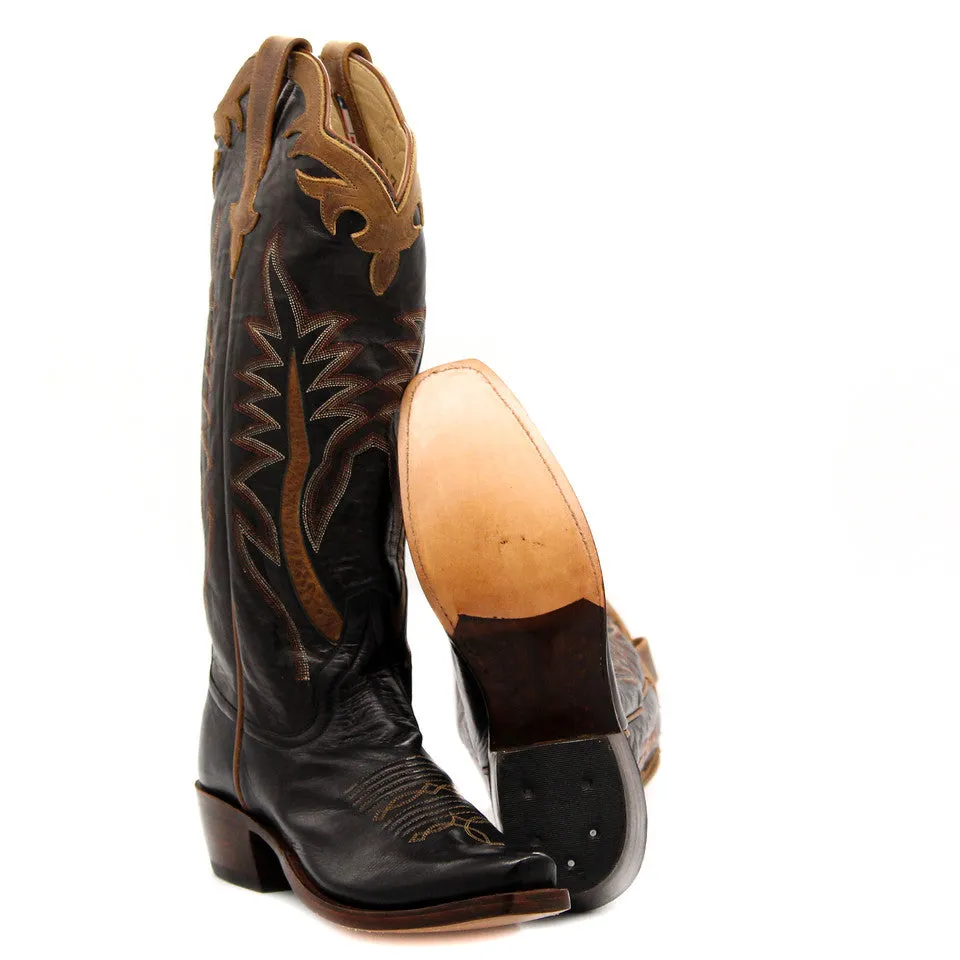 Rios of Mercedes Exclusive Black Sleek Buffalo Ladies' Boot