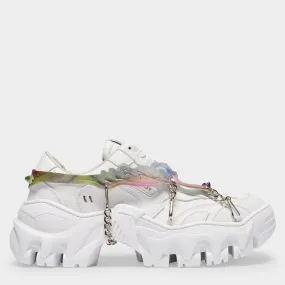 Rombaut  Boccaccio II Harness Sneakers in White Vegan Leather