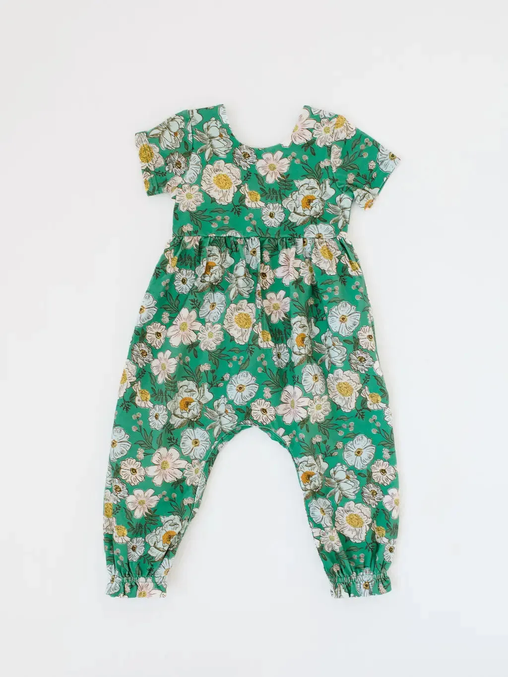 Rosie Romper - Vintage Greens