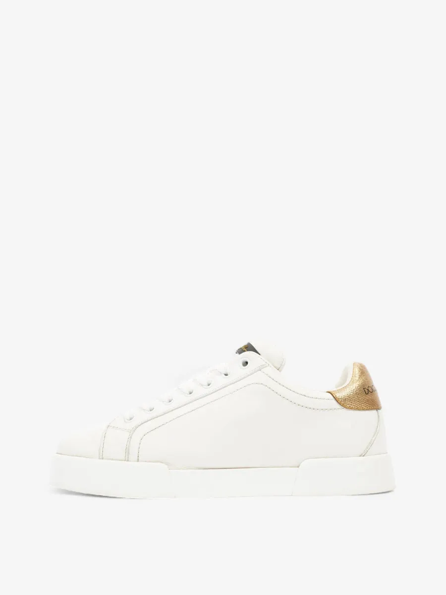 Royal Crown Portofino Sneakers White / Gold Leather EU 38.5 UK 5.5