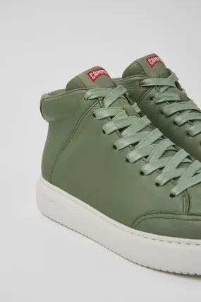 Runner K21 Green leather sneakers for women