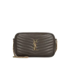 Saint Laurent    Saint Laurent Leather Mini Lou Shoulder Bag