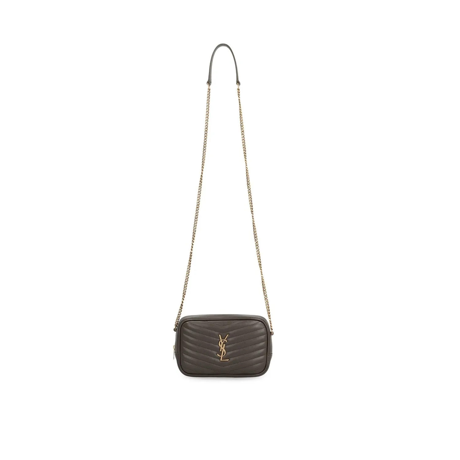 Saint Laurent    Saint Laurent Leather Mini Lou Shoulder Bag