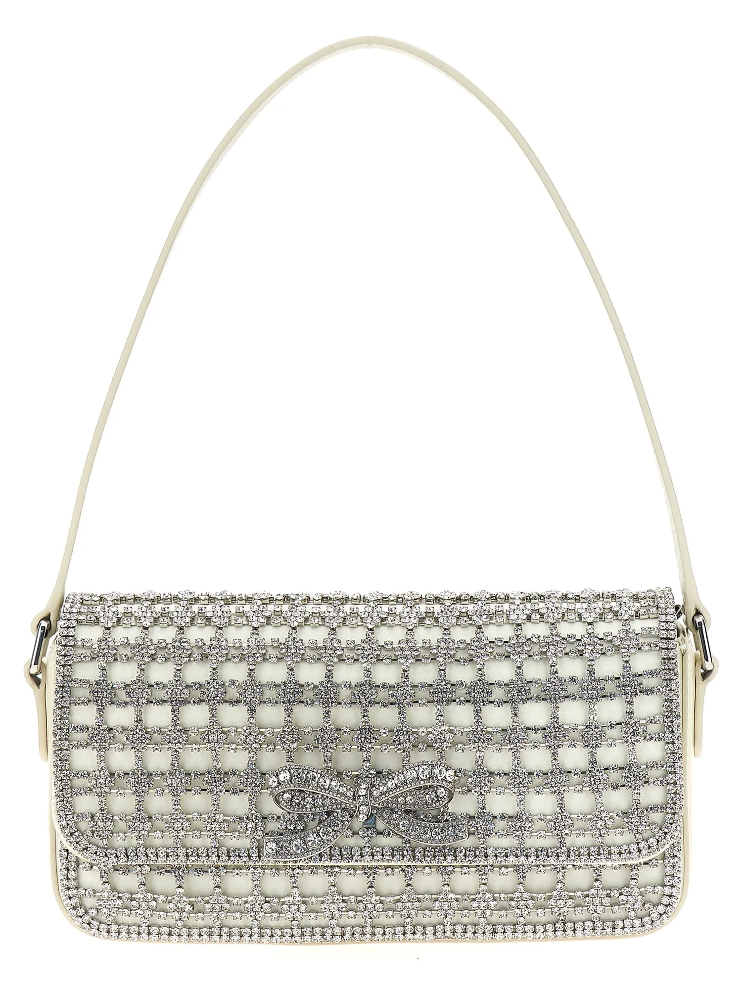 Self Portrait    Self Portrait 'Champagne Crystal Baguette' Shoulder Bag