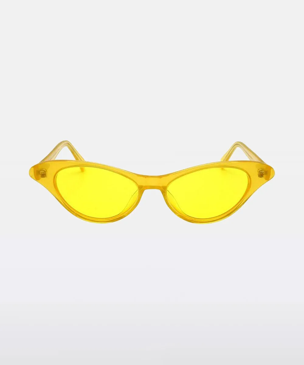 Shevoke Monroe Sunglasses Crystal Yellow