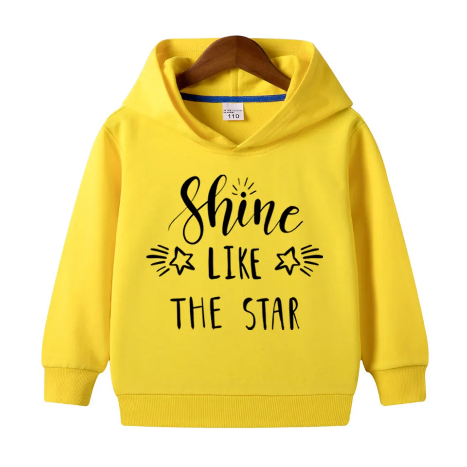 Shine Like a Star Printed Hoodie For Kids - Deal20one