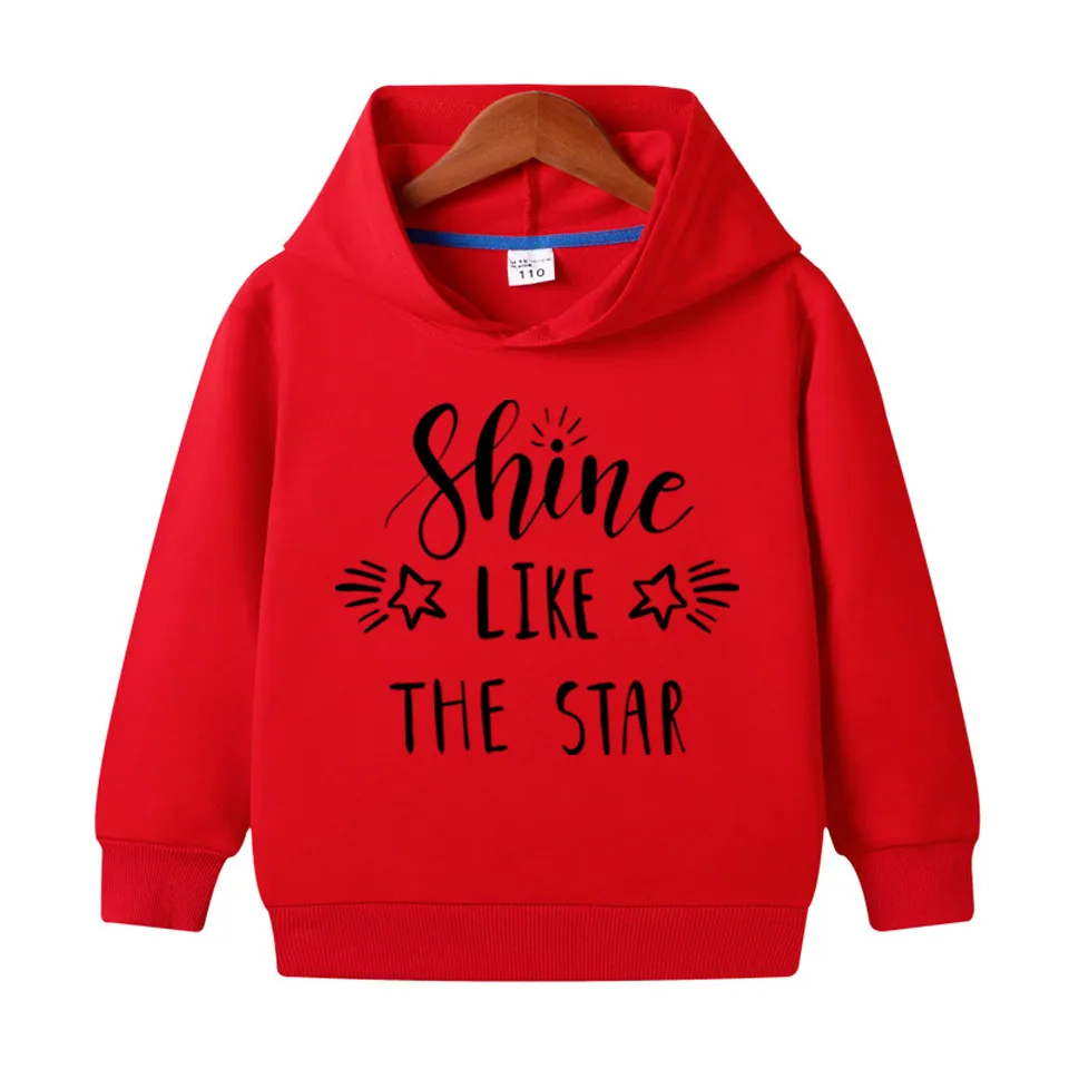 Shine Like a Star Printed Hoodie For Kids - Deal20one