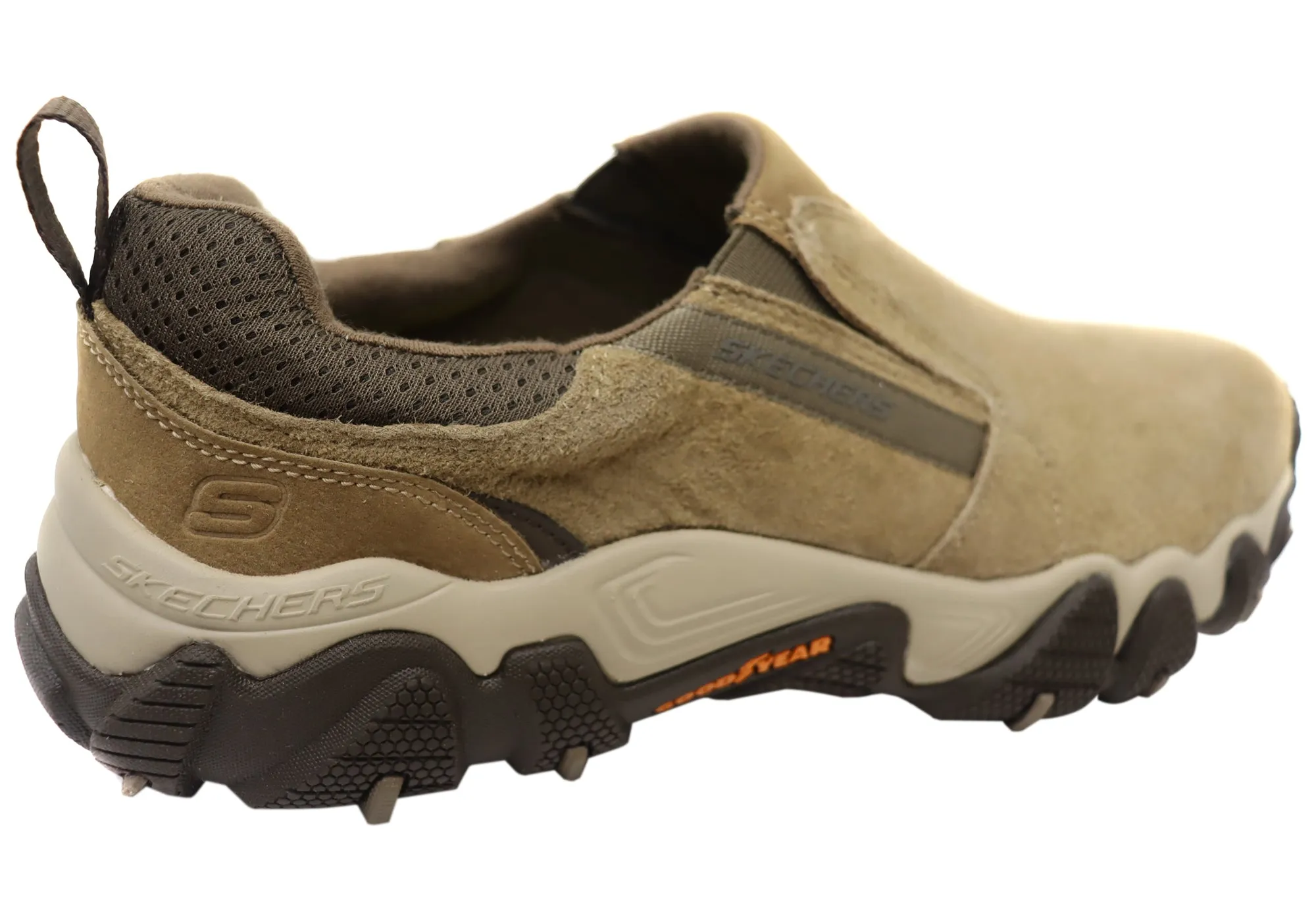 Skechers Mens Comfortable Leather Xander Hoyver Memory Foam Shoes